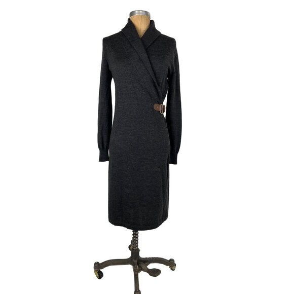 Lauren by American Fashion Designer Ralph Lauren Merino Wool Dress XS (Mended) - Picture 1 of 12